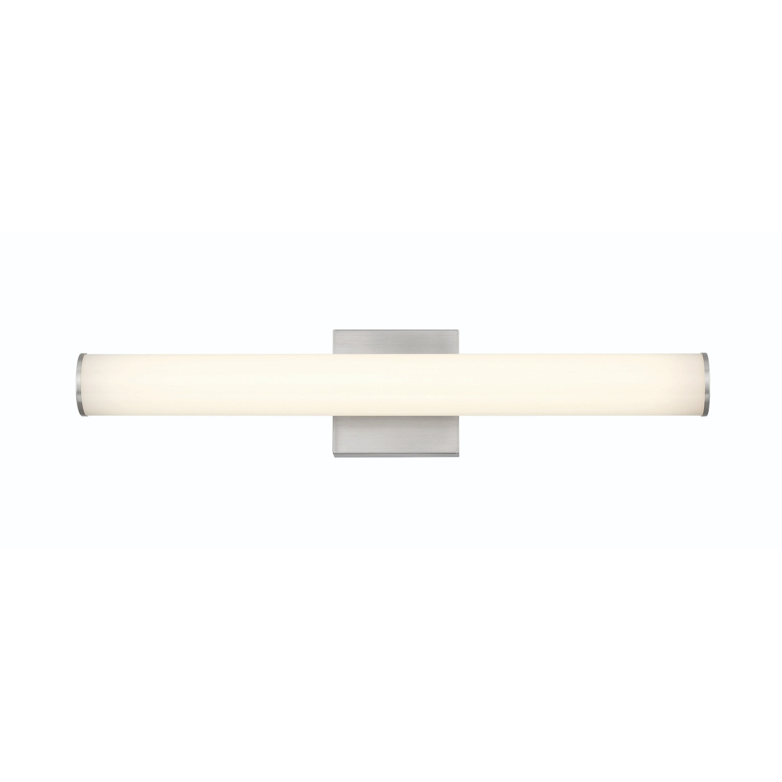 Stepridge Round 27W Vanity Light, Brushed Nickel, 2.5'' H x 24'' W x 2.5'' D