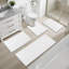 5 Piece Soft Absorbent Microfiber Bath Rug Set With Non-Slip Backing-1247977892