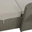 PE Wicker Rattan Double Chaise Lounge with Adjustable Back-491344607