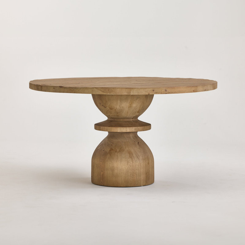 Pine Round Solid Wood Dining Table