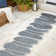 Monte Modern Rustic Abstract Blue/Cream Indoor/Outdoor Rug