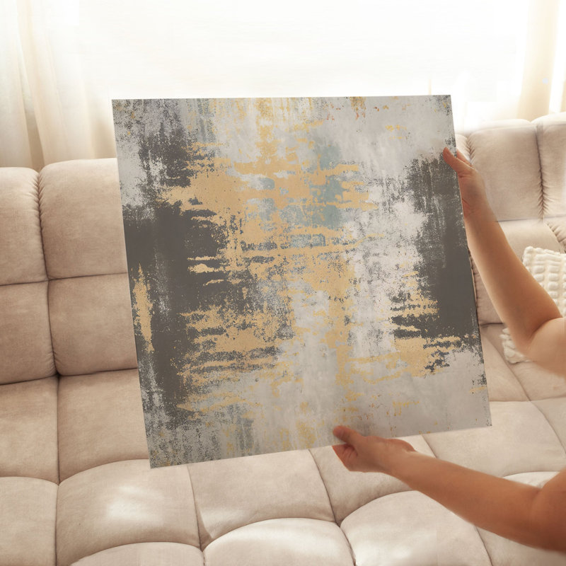 «Abstract Elemental Flow», reproduction d'art non encadrée, H 24 po x l 24 po