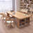 Burlywood Rectangular Solid Wood desk-1422663316