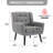 Tufted Upholstered Wide Back Armchair（Set of 2）-412486720