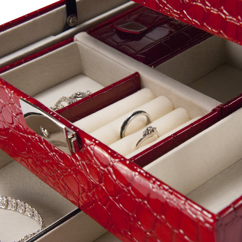 CHERI BLISS  JEWELRY CASE JC-100, RED