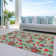 Machine Washable Indoor/Outdoor Christmas Nutcracker Xhevrie Aloe Rug