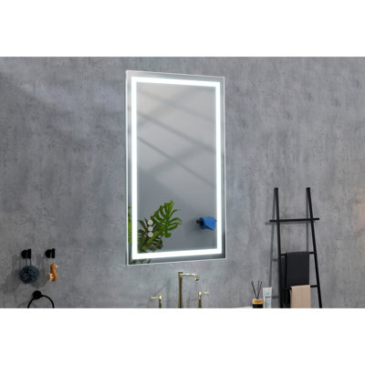 36"X24" Led Vanity Mirror With Fog And Dimmable Feature, 3 Colour Modes, For Makeup, Skincare, Shaving, Clothing Verify By Experience Bathroom Front & Back Lights, Fog, Dimmable, Selections, Validate