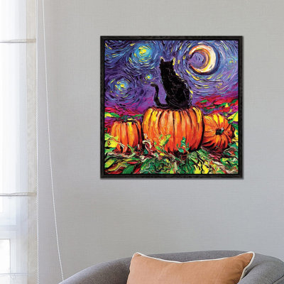 Starry Hallow's Eve by Aja Trier - Painting on Canvas