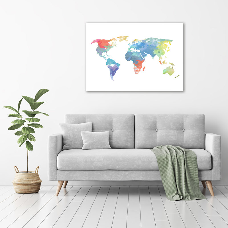 World Map - Wrapped Canvas Print