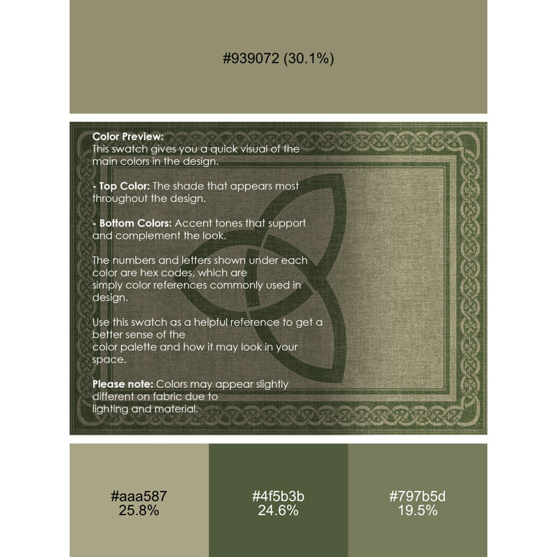 Machine Washable Bleigh St Patties Modern & Contemporary Abstract Rug in Brown – SageGreen Binding, 2x3