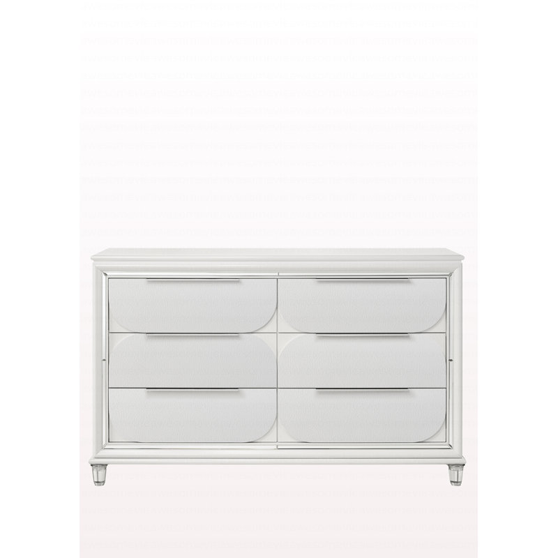 Commode de style moderne avec finition blanche