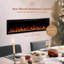 Modern Ember Aerus Smart Linear Electric Fireplace - Recessed In-Wall And Wall-Mount, Multiple Flame Colors, Works With Alexa And Google Assistant-1384217676