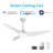 56 " Ceiling Fan with LED Lights with Light Kit-1999079914