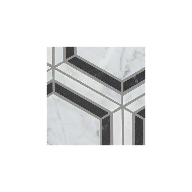 Harrison 6" x 6" Marble Mosaic Wall & Floor Tile