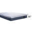 Pare-étincelles de luxe hybride de luxe Emma - 11 po - ressorts ensachés et mousse de luxe bio confort-111318057