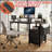 Office Desk With Power Outlet,2 Monitor Stands,2 Drawers,Side Pocket,Easy To Assemble,Frame Stability Reversible,Use For Home Desk, Computer Desk, Game Table-2046731738-2046731743
