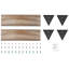 Ensemble de 2 tablettes flottantes en bois