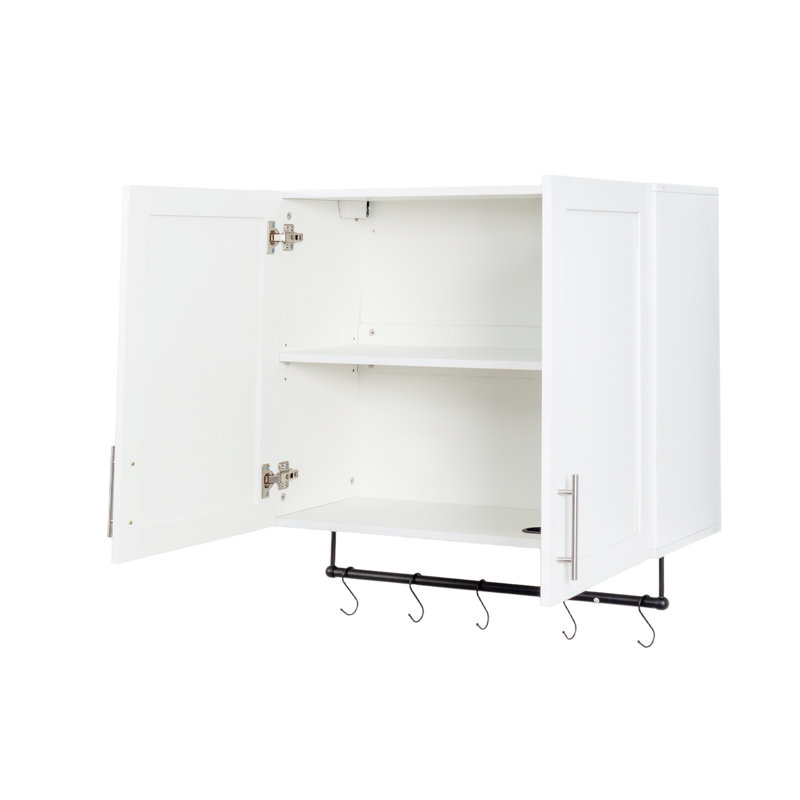 Armoire murale de salle de bain avec tablette réglable