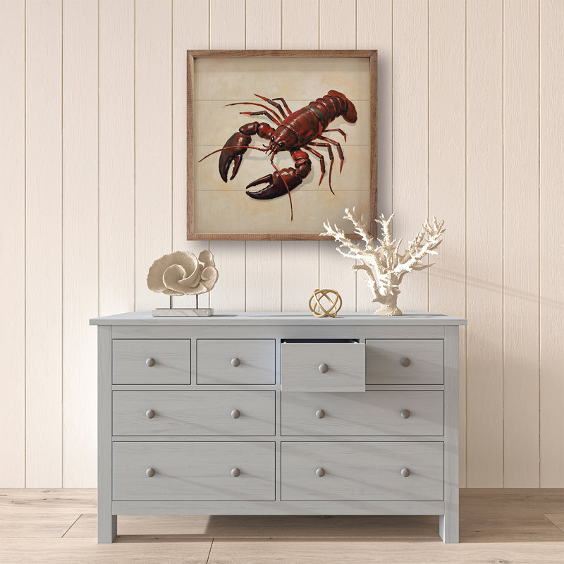 Imprimé homard, H 24 po x l 24 po