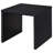 Canyon Black  Square Side End Table(Only Including Coffee Table)