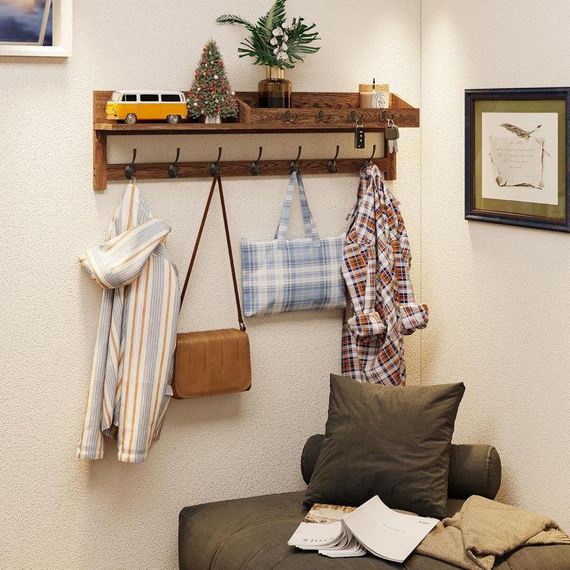 Freestanding Coat Rack, Brown
