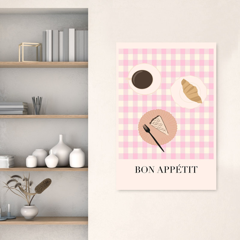 Affiche murale Bon appétit Petit-déjeuner, H 48 po x l 32 po