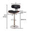 Tabouret de bar pivotant à hauteur ajustable Garvin