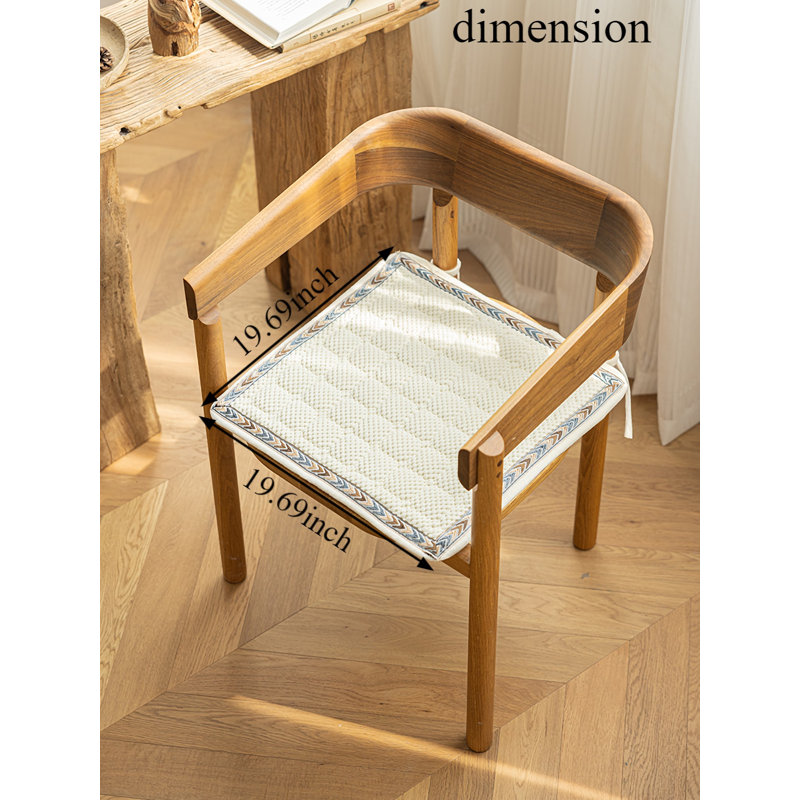 Coussin de chaise 2 pièces Red Barrel Studio®, L 19,68 po x P 19,68 po