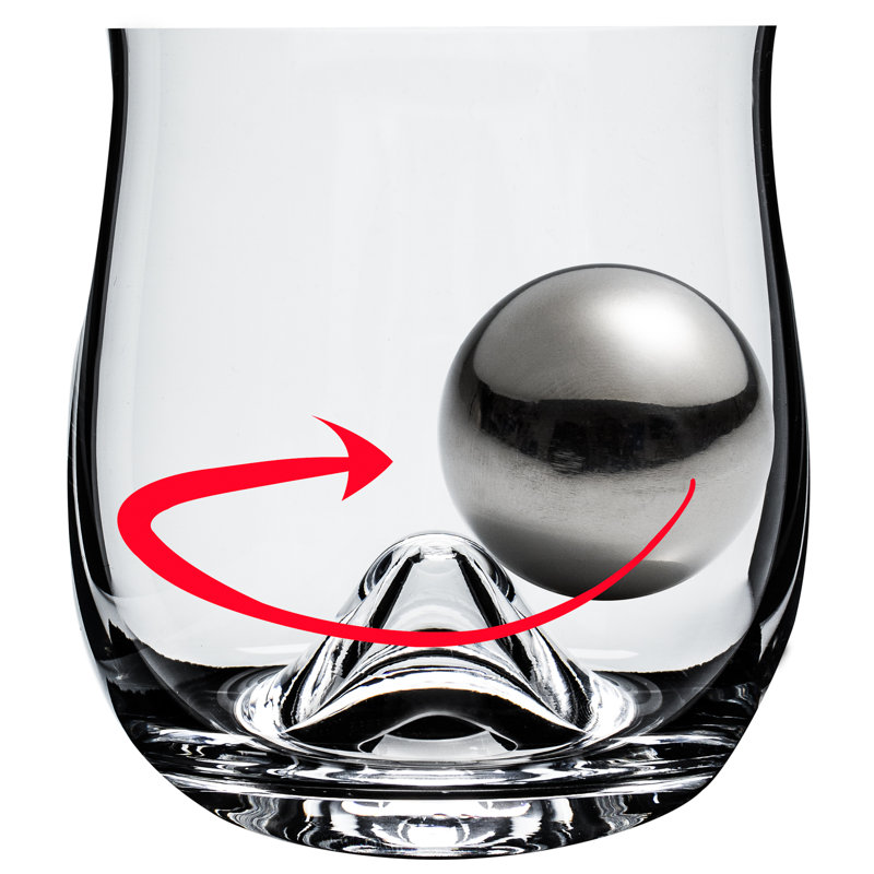 Brilliant 10.14oz Stainless Steel Whiskey Glass Set