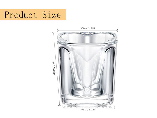 Double Shot Glasses, 12/Case - WebstaurantStore