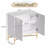 2 Door White Locker Accent Cabinet