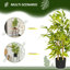 60 cm H Faux Bamboo Tree Plant in Cement Freestanding  Planter