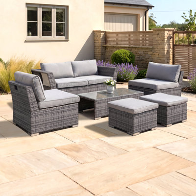 Englis Metal 2-Person Seating Group with Cushions