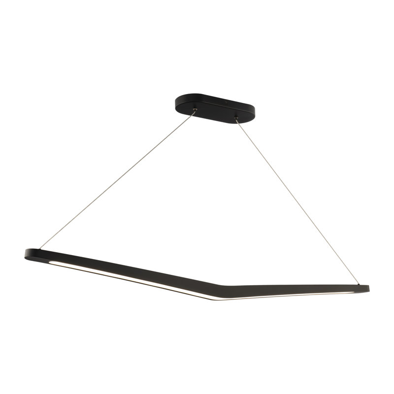 Alleron LED Linear Pendant, Black, 3000K