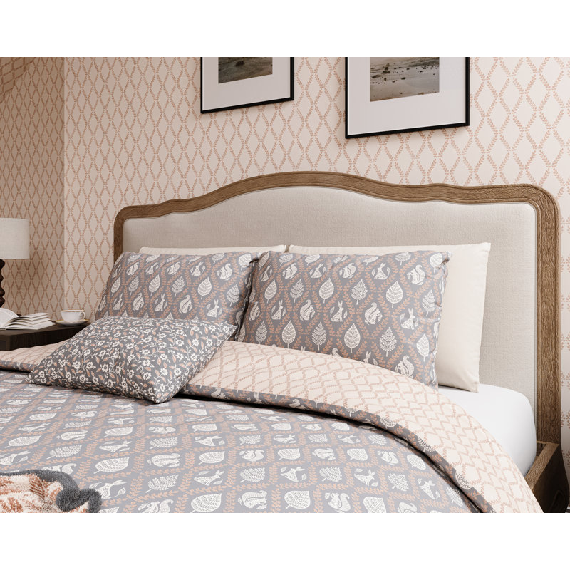 Woodland Trellis Duvet Cover Set, Double Duvet Cover + 2 Pillowcases