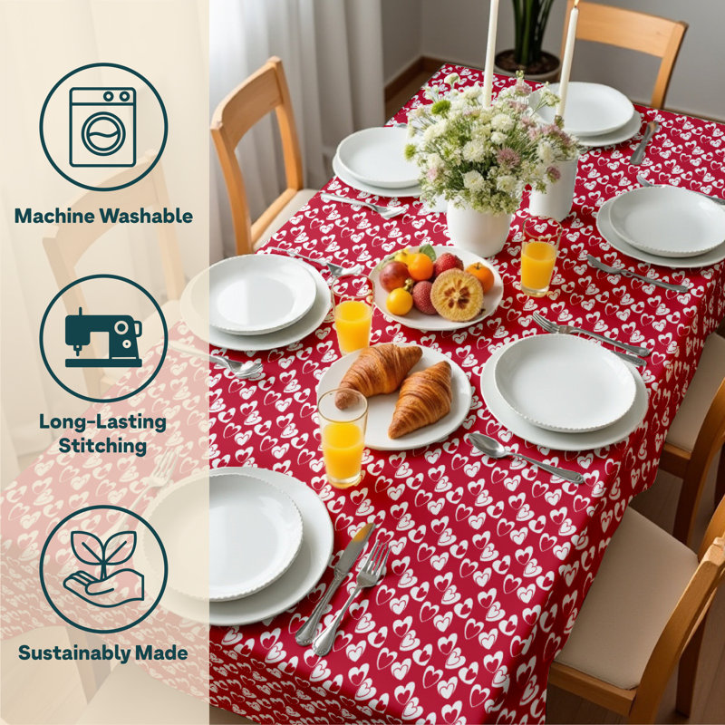 Sedgwick Tangled Hearts Milliken Signature Tablecloth, 104" L x 60" W