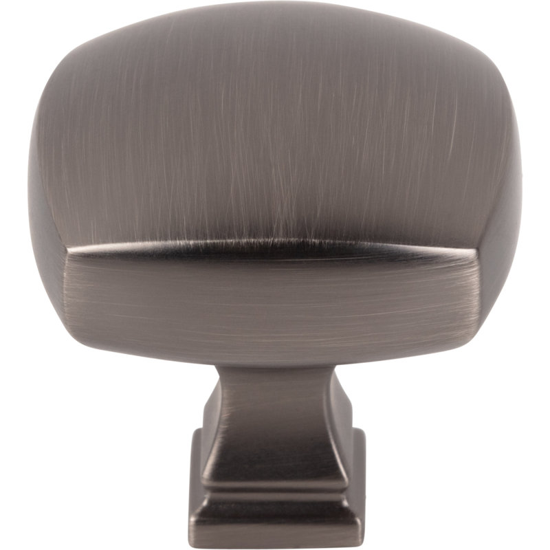 Audrey Square Knob, Brushed Pewter