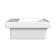 Cheviot Products 17.125'' White Vitreous China Rectangular Bathroom Sink with Overflow