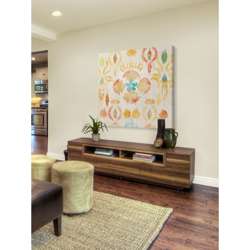 Colorful Abstract Baroque Canvas Print 24" x 24"