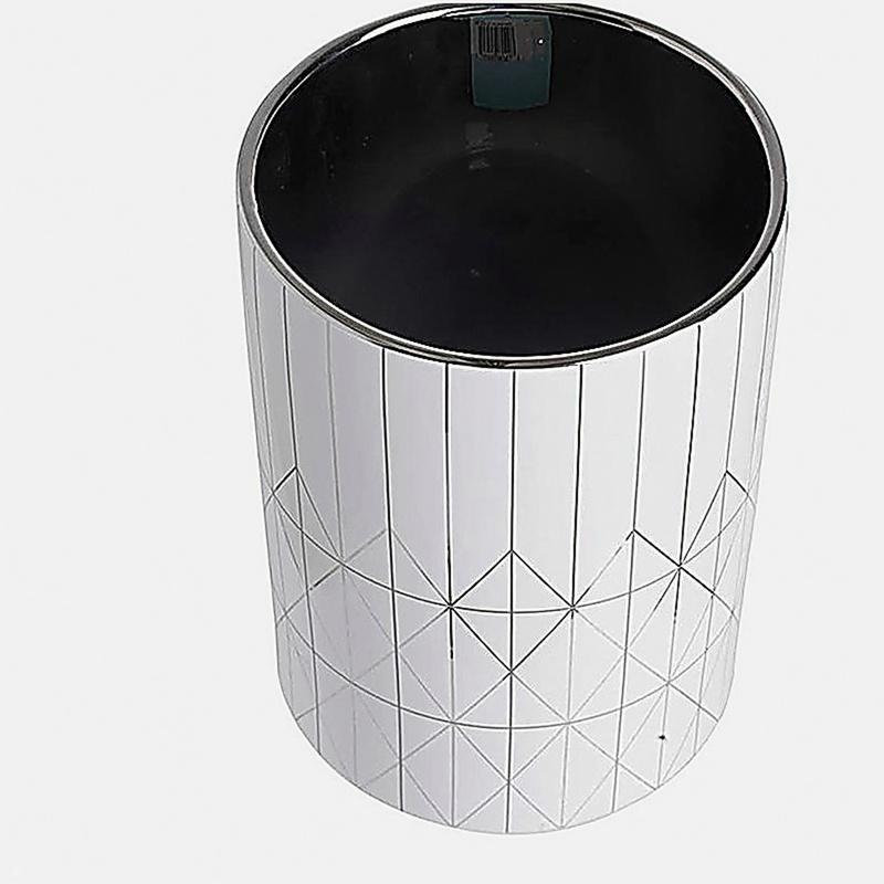 Jardinière en céramique D6,3 x 8,7 po, H 8,7 po x l 6,3 po x P 6,3 po