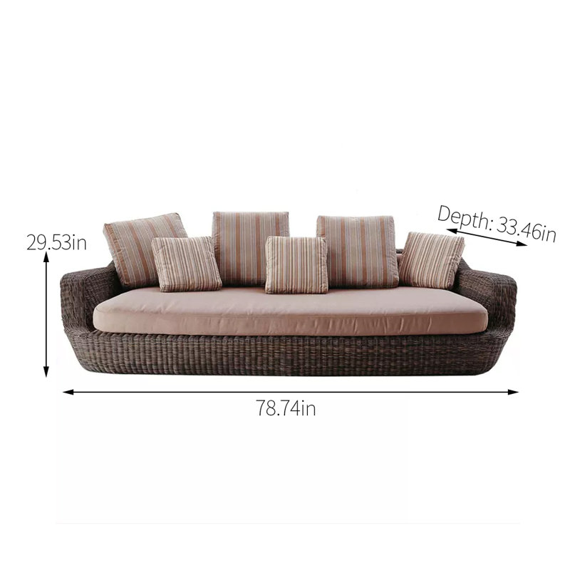 Briah 78,74 extérieur avec coussins Sunbrella® Briah