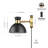 Minami Plug-in Armed Sconce-1175414846