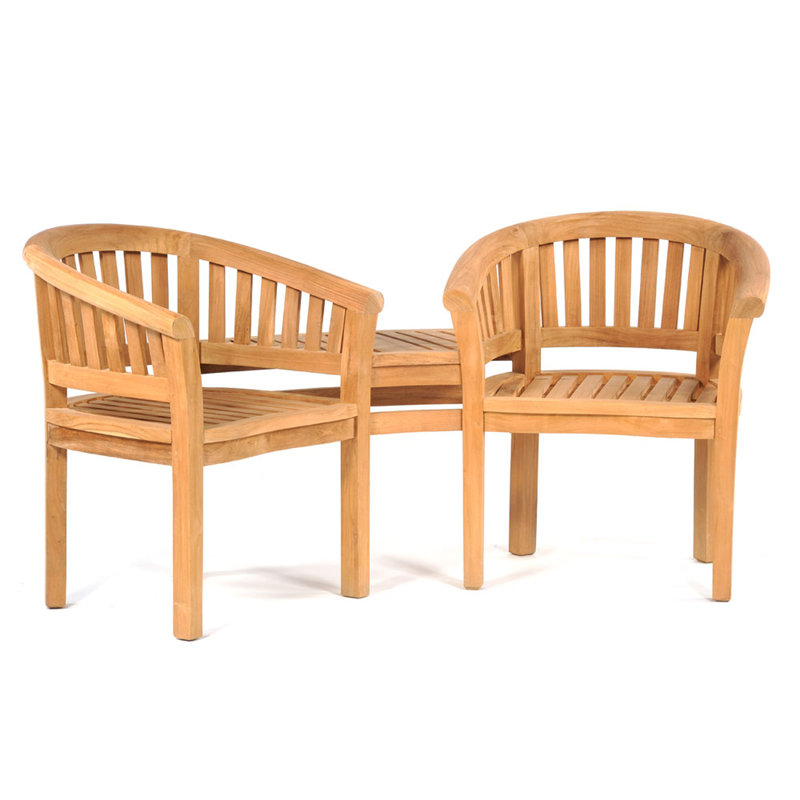 Selena Solid Wood Teak Outdoor Bench