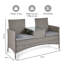 Bali Rattan Garden Jack and Jill Loveseat