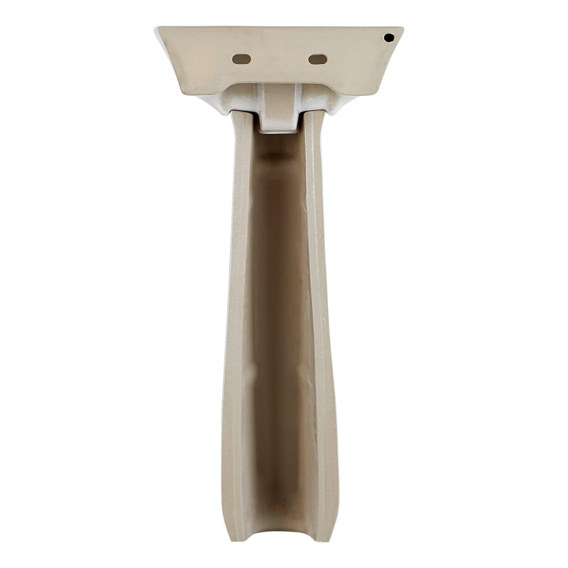 17" Lanken 34" Tall White Porcelain Irregular Pedestal Bathroom Sink with Overflow, 4" Centers