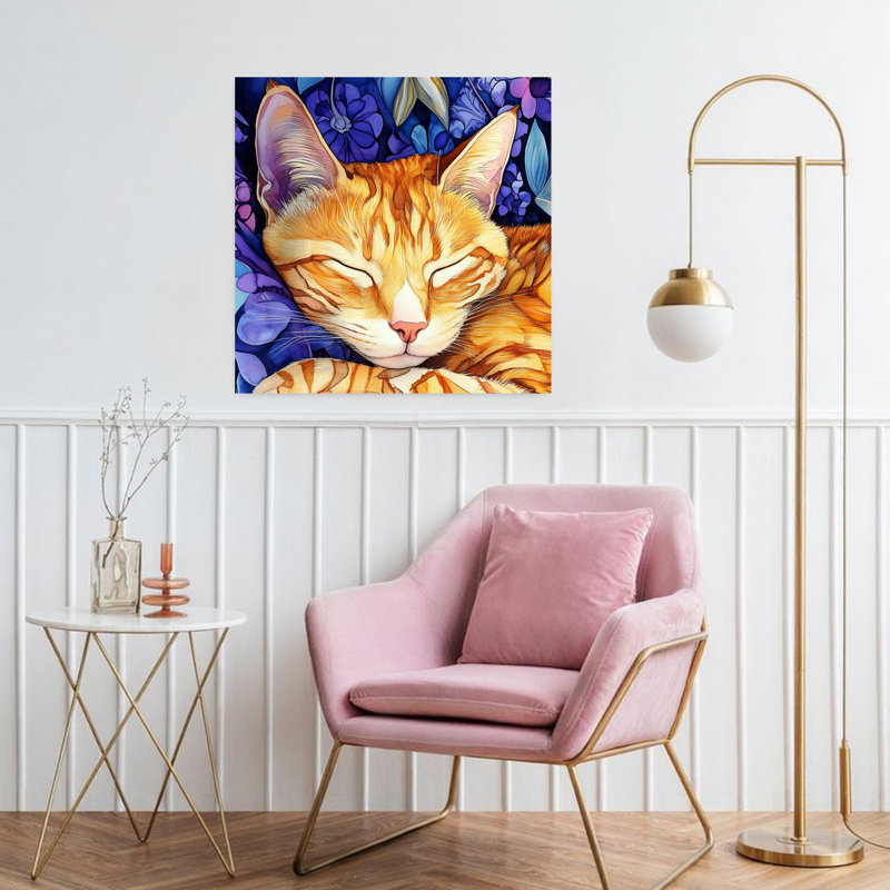 Cat Thor Contemporary Cat Wall Art Print 1 Piece Wrapped Canvas Wall Art, 81.28cm H x 81.28cm W