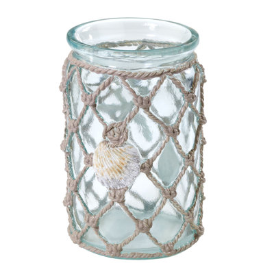 Porte-gobelet et porte-brosse à dents en verre de mer