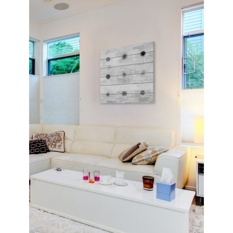 " Grey Flowers " by Parvez Taj, 32" H x 32" W