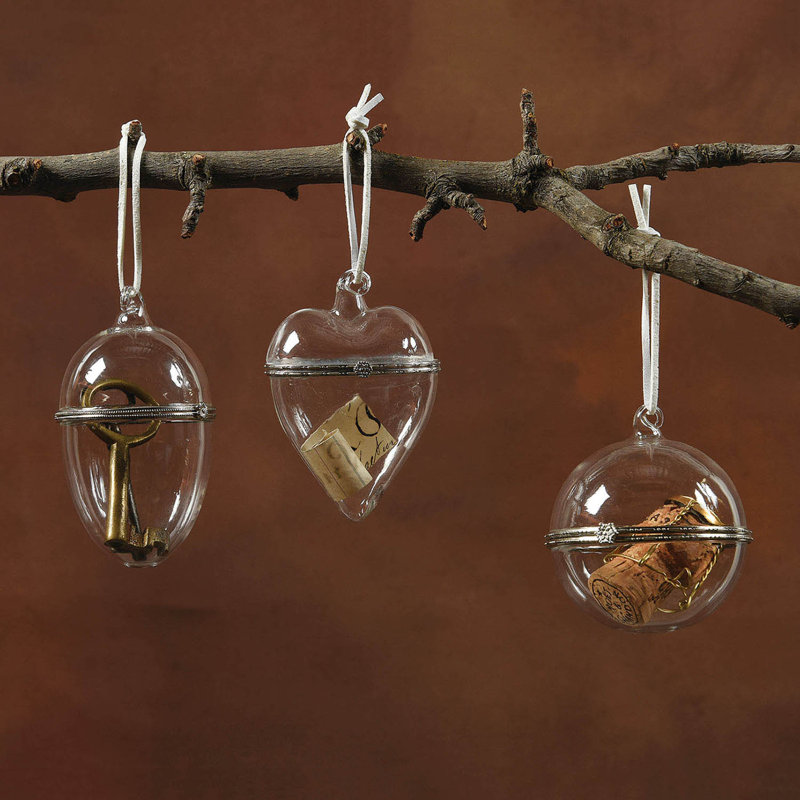 Glass Keepsake  Box Ornament