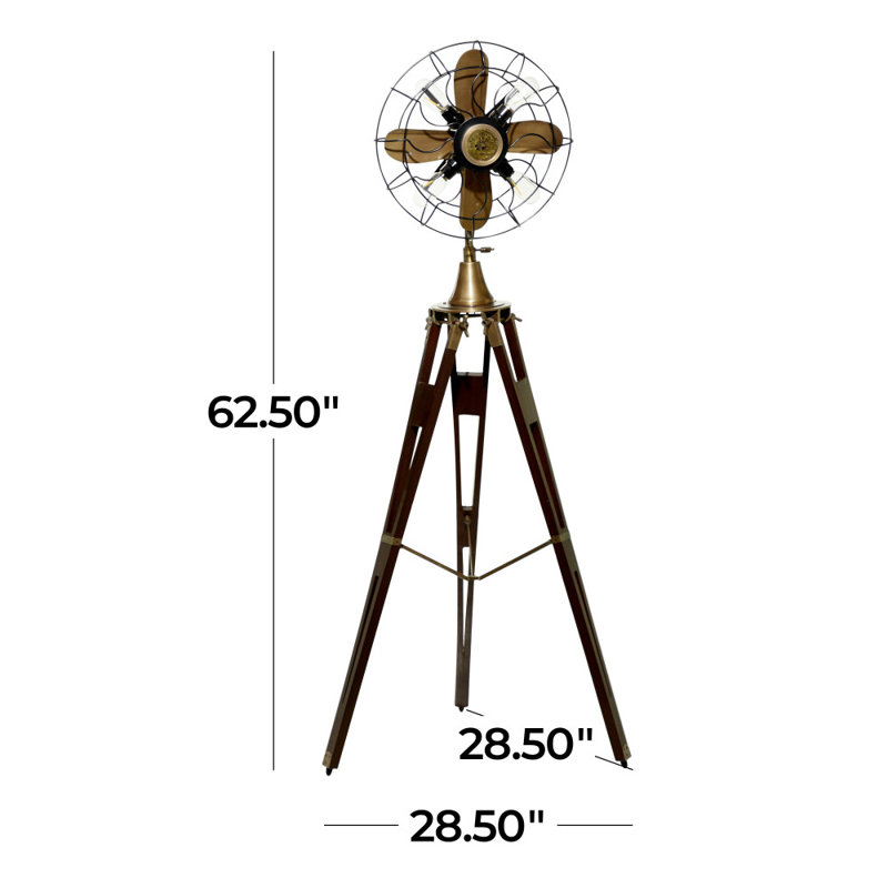 Lampe sur pied brune Kylenn